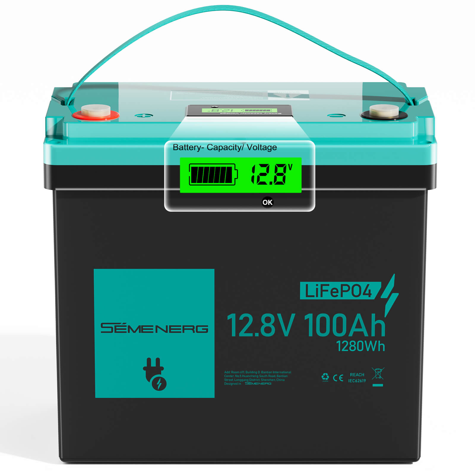 12V 100Ah Mini LiFePO4 Battery
